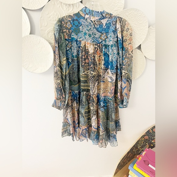 Misa Patchwork Dress NWT Small - Picture 5 of 6